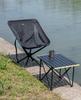 Camping 360 Degree Medium Integrated No Assembly Storage Bag 120kg Weight Black iClimbRotating Chair, Rotation, Lightweight, Foldable, Size, Frame,