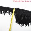 1Meters White Black Pheasant Feathers for Clothes Ribbon on Tape Rooster Goose Turkey Marabou Ostrich Fringe Trim Sewing Decor