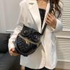 Personality and Creativity Owl Small Bag Women's 2025 New European and American Fashion Ins Net Red Chain Crossbody Small Round Bag