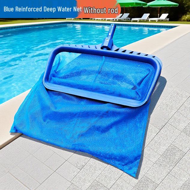 Complete Outdoor Swimming Pool Cleaning Set with Skimmer and Scoop Net for Families.