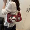 Niche design high-quality small card shoulder women's  summer new two-dimensional transparent messenger bag