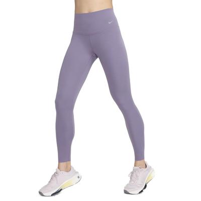 Nike Zenvy Solid Quick-Dry High-Waisted Tight Sports Leggings Women Leggings Dawn-Deep-Purple Black DQ6014-509