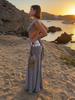 2026 Spring/Summer Women's Fashion Sleeveless Sequined Long Dress Set