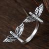 And Creative Two Bird Style Open Ring, Women'S Retro And Trendy Holiday Party Accessories, Jewelry Gifts