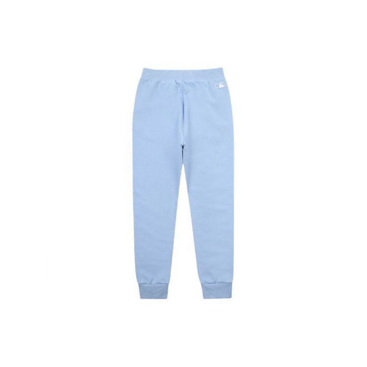 MLB Los Angeles Dodgers Macaron Cuffed Sweatpants Women bottoms Blue 31PTW1111-07S