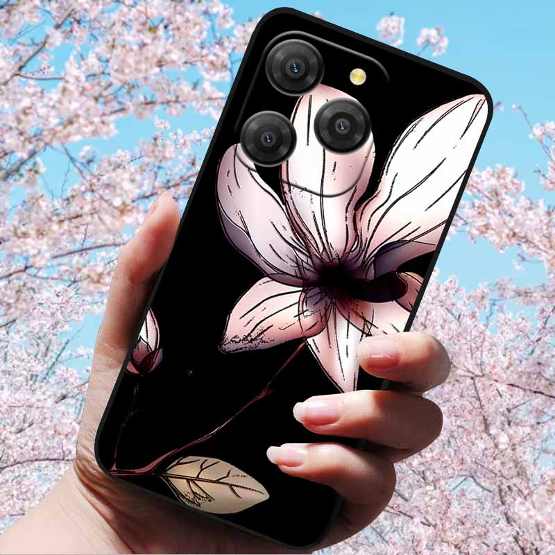 For Blackview Shark 9 5G Cases 3D Relief Flower Emboss Soft Silicone For Blackview Shark 9 5G 3D Cartoon Back Cover Cases Shark9