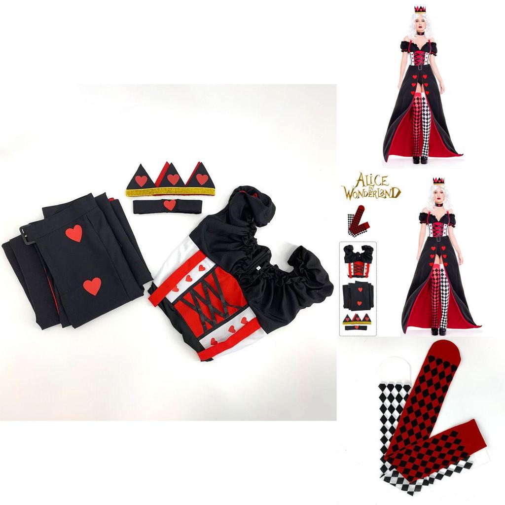 Stylish Alice In Wonderland The Red Queen Cosplay Costume Outfit