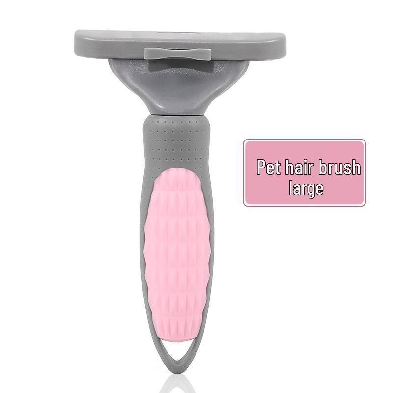 Pet Hair Removal & Grooming Comb for Cats & Dogs - Detangling Knife & Shedding Tool Pink