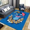 1pc Stitch Pattern Area Rug Soft Flannel Floor Mat for Living Room,Office,Bedroom and Carpet