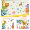 Removable Cartoon Wall Stickers for Kids Room Kindergarten Creative Christmas Birthday Gift Decals