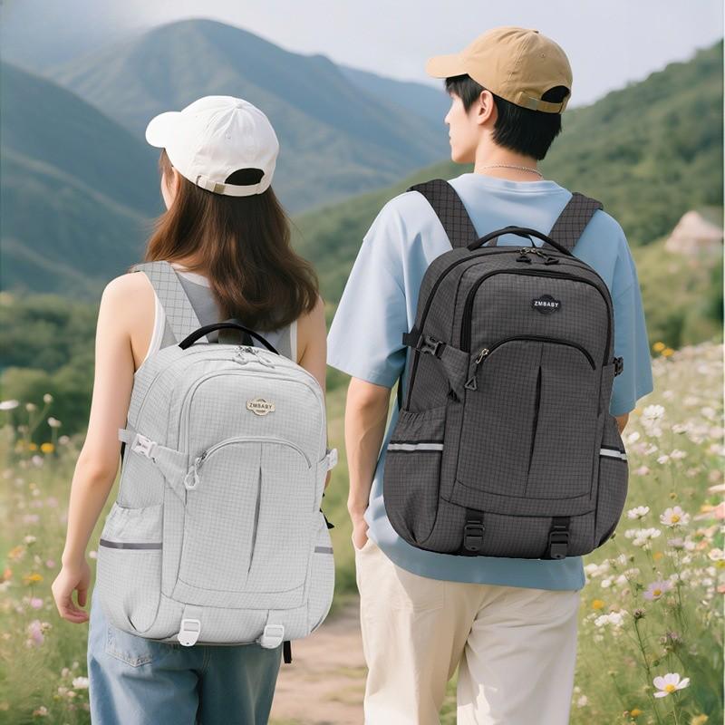 Sesame Baby Large Capacity Nylon Travel Backpack With Breathable Straps For School And Outdoor Use