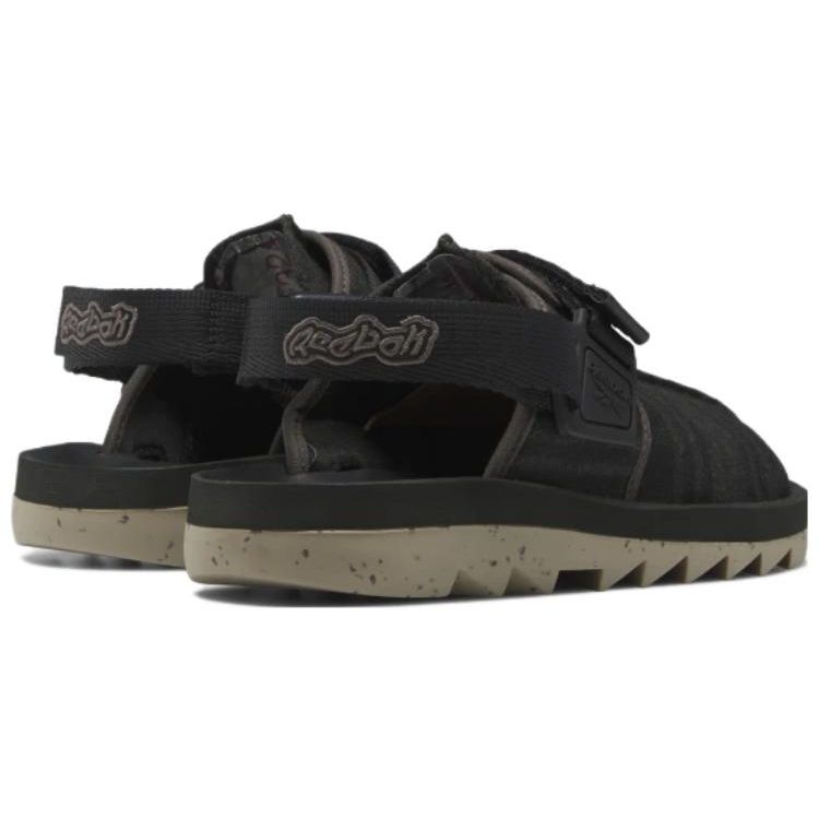 Reebok Beatnik Wear-resistant Non-slip Athletic SandalsUnisex Black IE1956