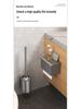 Stanzfreie Badezimmer-WC-Bürste mit variablen Winkeln