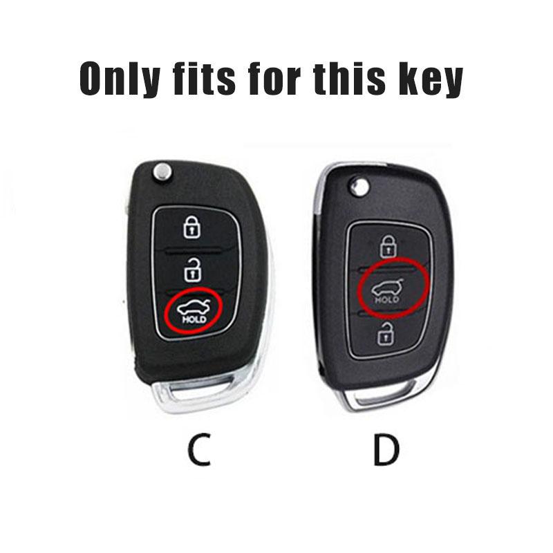Car Key Case Cover Zinc Alloy Shell Keyring Pendant For Hyundai Ix35 I40 I20 I10 Tucson Elantra Creta Sonata Ioniq Accent Creata