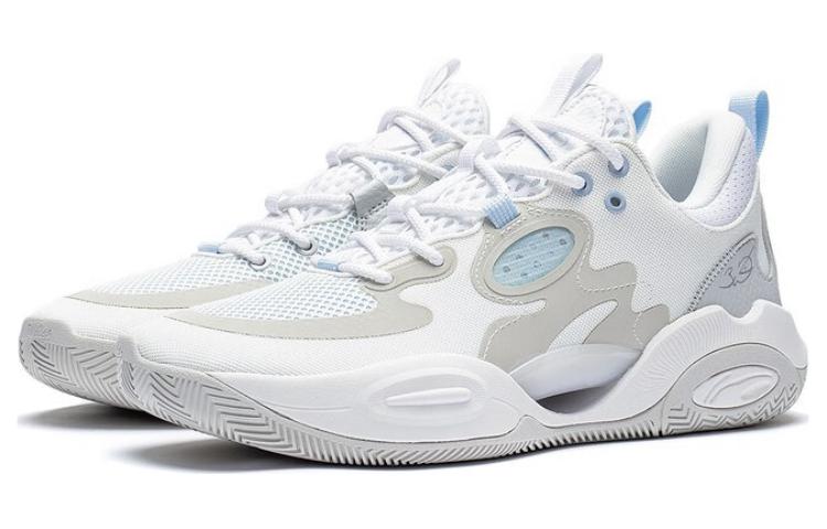 Li Ning Wade ALLDAY Wade ALLDAY Comfortable Abrasion Resistant Breathable Low top Basketball Shoes Men's White Gray ABPT007-4