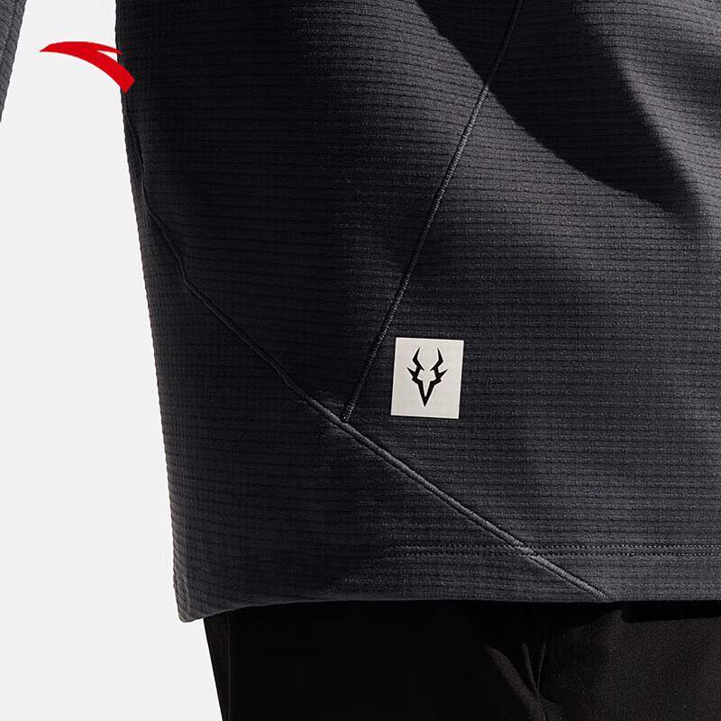 Anta Men's Brushed Fleece Long-Sleeve Training T-Shirt