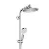 Colonne de douche crometta s 240 - hansgrohe - sans robinetterie - ecosmart - chromé