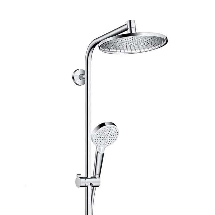 Colonne de douche crometta s 240 - hansgrohe - sans robinetterie - ecosmart - chromé