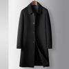 Autumn and Winter Long Knee Wool Trench Coat Middle-aged and Young People Light Luxury Business Double-sided Woolen Lapel Warm Jacket