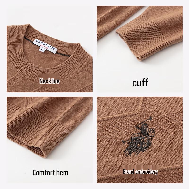 U.S. POLO ASSN. Men's Pure Wool Business Casual Sweater