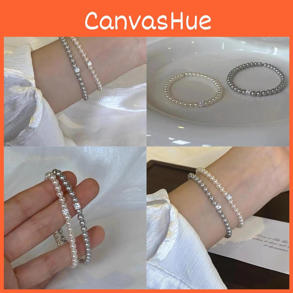 Handcrafted And Glass Pearl Bracelet For Women With Chic Design Geometric
