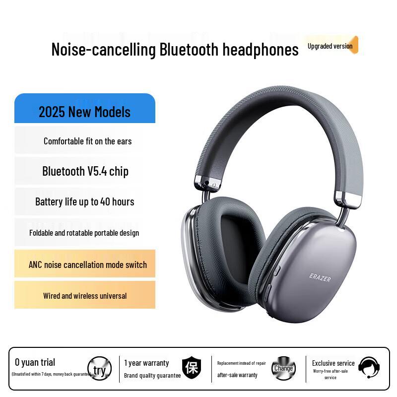 

Lenovo Alien EM-Z03 MAX ANC Wireless Over-Ear Headphones