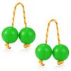 LIANHATA Asalato Patica Set of 2 Folk Instruments Percussion Maracas Shakers African Rhythmic Ball Cashaka Instrument Percussion Performance (Green)