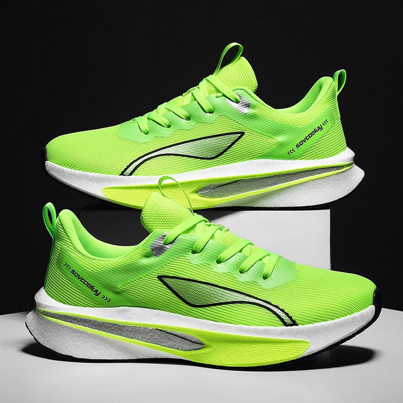 Unisex Full Carbon Plate Running Shoes Professional Marathon Racing Lightweight Bounce Cushion Breathable Sports Men Sneakers