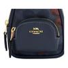 New COACH Court Coated Canvas With Smooth Leather Bag Accessory Mini Women's Gold With Denim Multicolor CZ086-IMDEI
