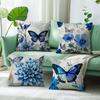 Retro Butterfly Pillowcase Cushions 100% Polyester 45X45Cm Throw Pillow Cover Sofa Chair Cushion Cover Pillowslip Home Decor