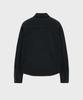 NOIRER Cotton Whipcord Washed Crop Shirt (Black)
