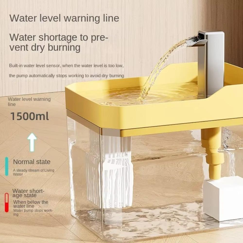 Anti-Dry Burning Cat Water Dispenser with Pump Pet Fountain Filter Cat Water Fountain Auto Filter