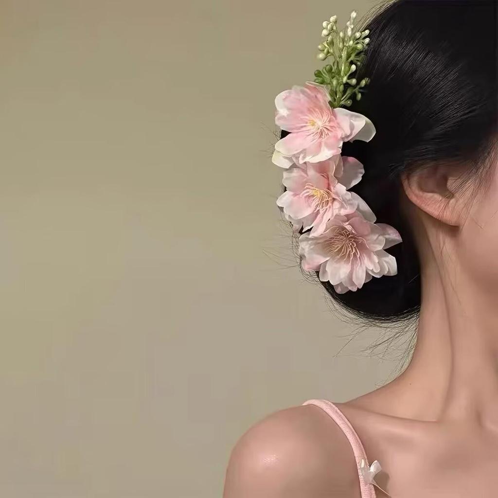 Fairy Butterfly Tassel Claw Clip – Transparent White Mori Style Hair Accessory