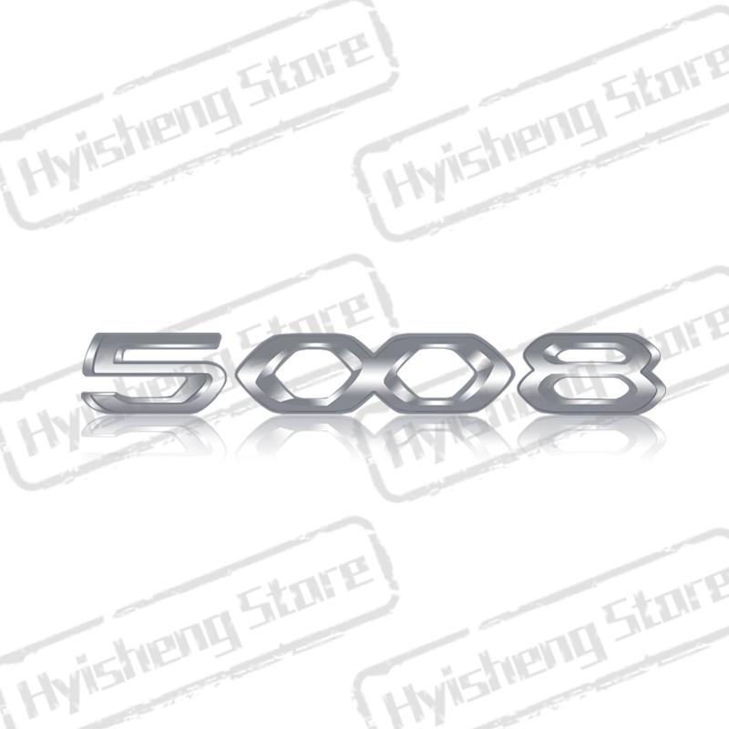 Metal Car Styling For New 2008 3008 4008 5008 Tricolor Blue White Red Sticker Front Hood Badge Rear Trunk Body Emblem