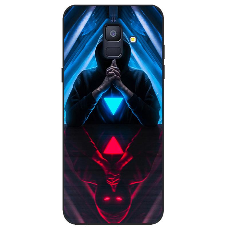 For Samsung Galaxy A6 2018 Silicone Case SIM SM A600 A600F Phone Case Tpu Case Coque Samsung Galaxy A62018 black