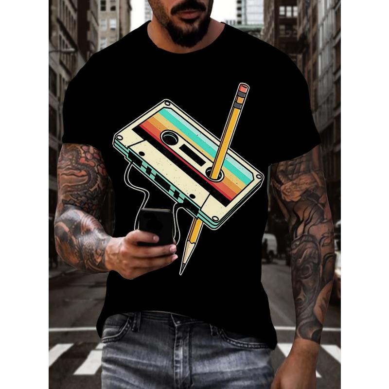 Fashion 3D Print Men Short Sleeve Round Neck T-Shirt Plus Size Tee Summer Casual Tshirts