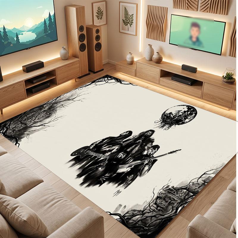 Sleep Token Rug Soft Thick Non Slip Floor Carpet for Bedroom Living Room Home Decor