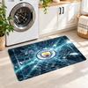 Flannel Kitchen Mat Manchester City Soft Area Rug Non Slip Floor Carpet Home Decoration