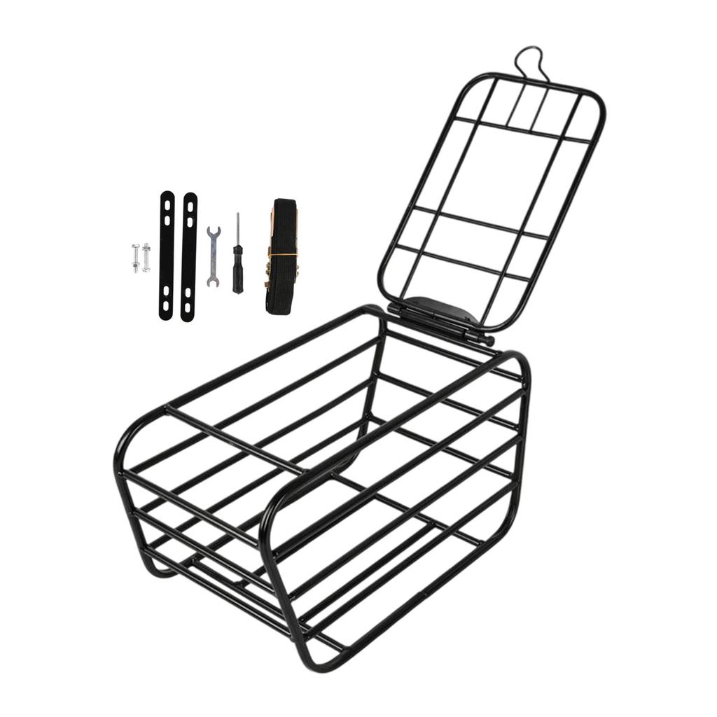 Rear Bike Basket Elegant Biking Rack Basket Bicycle Basket Bicycle Cargo Rack for Daily Commutes Mountain Bikes Hiking Shopping