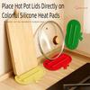 Multifunctional Pot Lid Drain Mat Soft Silicone Board Holder  Bathroom Kitchen Accessories