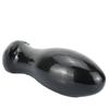 Black Dragon Egg Butt Plug - Large, Extra Thick Anal Dilator for Men and Women, Wearable Erotic Toy