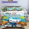 Custom Name Octonauts Mission Control Print 3Pcs Bedding Set Duvet Cover With 2 Bedro Pillowcase Home Birthday Gift