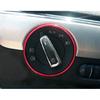 Red Headlamp Switch Surrounding Ring Trim For VW MK5/6 Golf GTI Jetta Passat CC