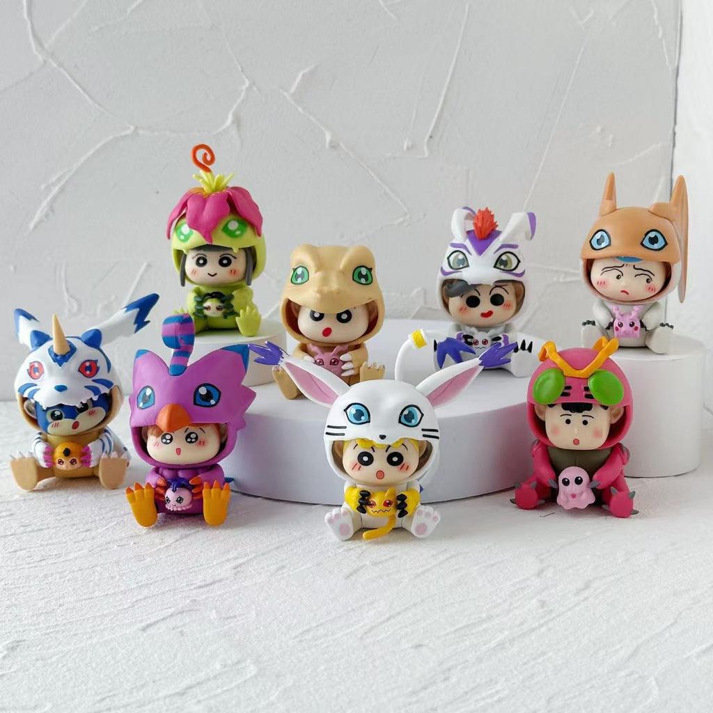 8CM 8pcs/set Anime Digital Monster Digimon Action Figure Model Toys Gift