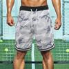 5XL Summer Shorts Men Fitness Shorts Camouflage Design Waist Drawstring Polyester Quick Dry Sports Short Trousers for Outdoor