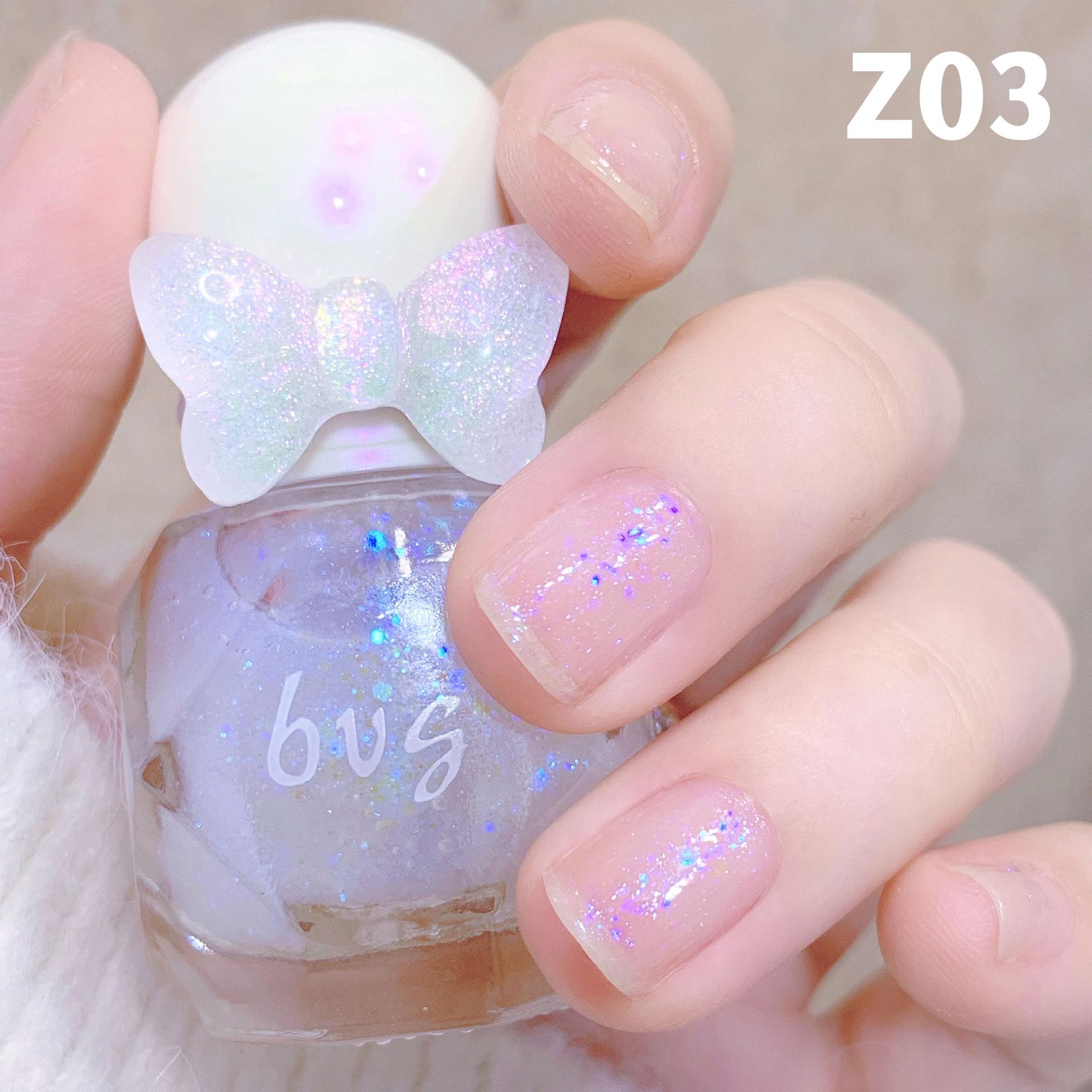 

Лак для ногтей с маленьким бриллиантом, без запекания, долговечный лак для ногтей на водной основе, можно снять Z03