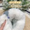Parent-child model, classmate thickened plush waterproof, non-slip and warm medium tube snow boots, women's cotton overshoes