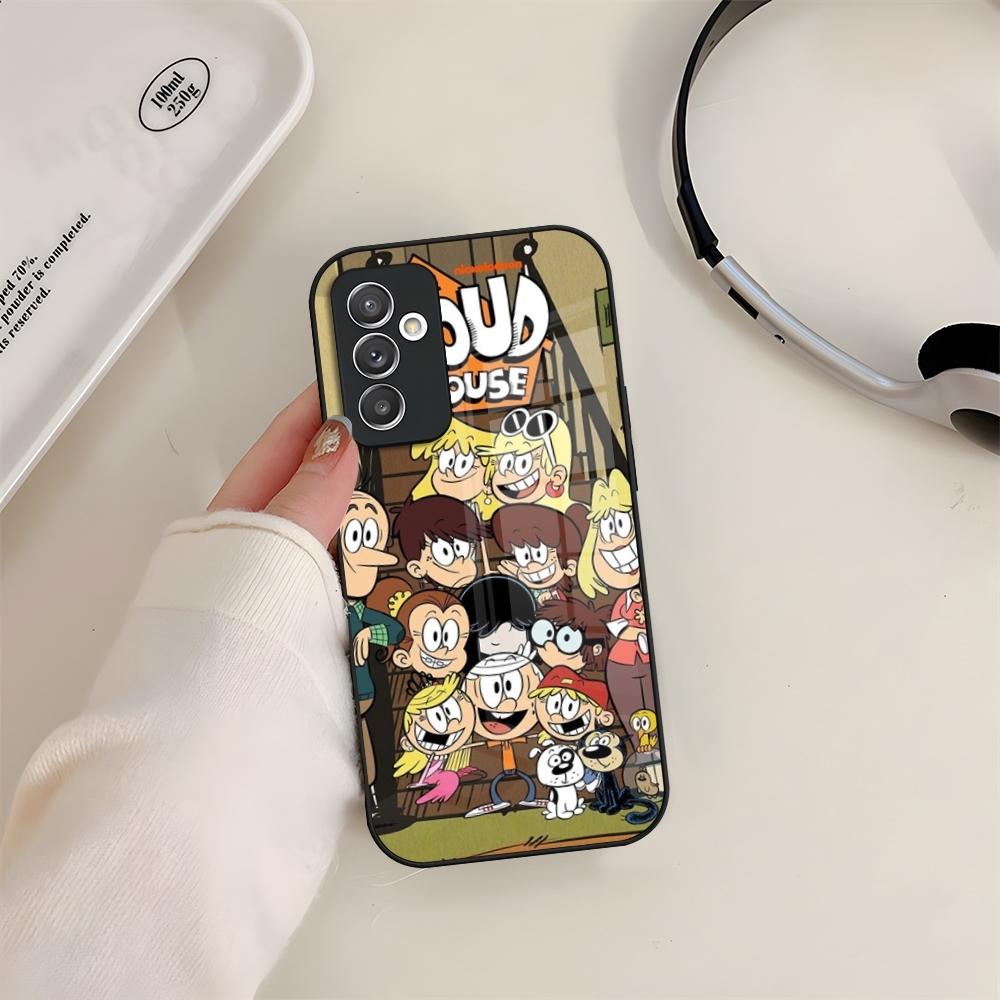The LoudS H-HouseS Phone Case Glass For Samsung S24 S26 S23 S20 S25 S21 S22 Ultra Fe Plus A05 A06 A16 A26 A36 A56 Coque