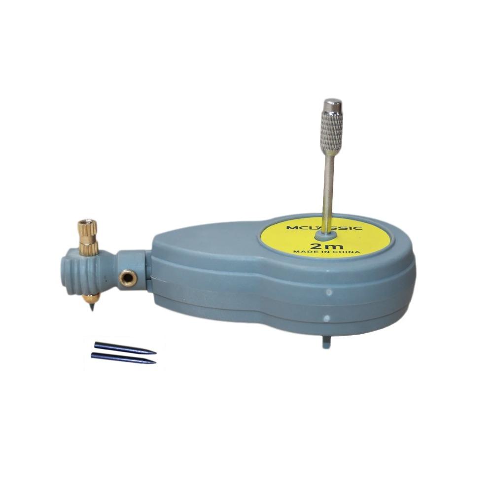 Accurate Lines Geometric Tools Precision Circle Drawing Reliable Ruler Rotating Tape Architect серый