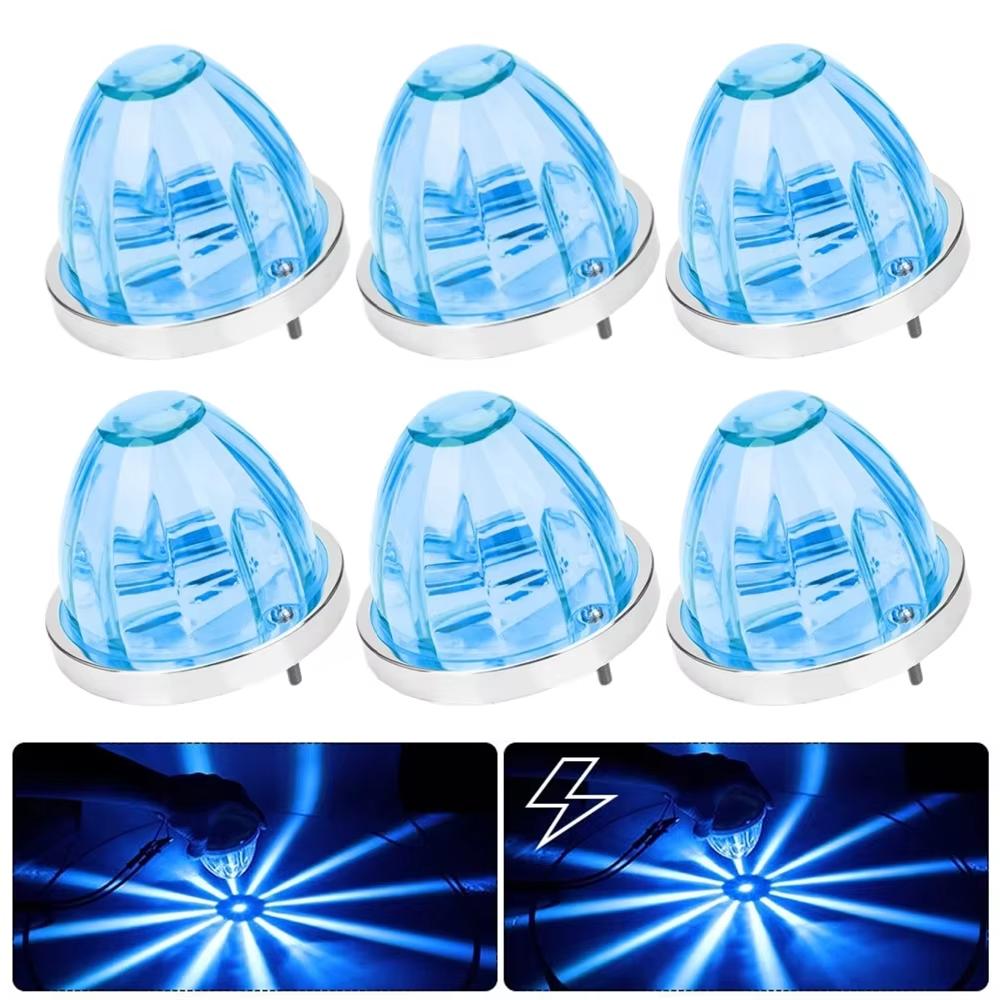 

6PCS LED Watermelon Lights Clearance Truck Trailer Strobe Side Marker Light Turn Signal Marker Indicators Warning Light